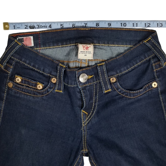 True Religion Casey Super Skinny Low Rise Ankle Length Jeans Women's Size 26 - Picture 15 of 15